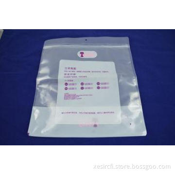 Custom Big Flat Laminating Zipper Pouch Packaging Transpare